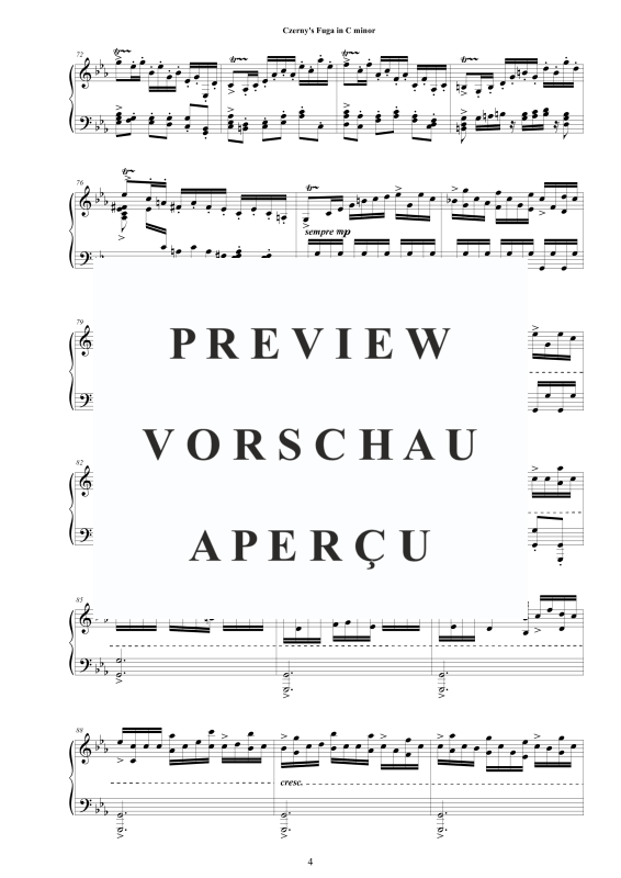 Produktgalerie: Seite 5 von 7 Fuga in C minor Op.200, , Klavier Solo