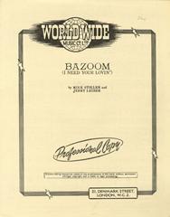 cover: Bazoom (I Need Your Lovin'), Otis Williams