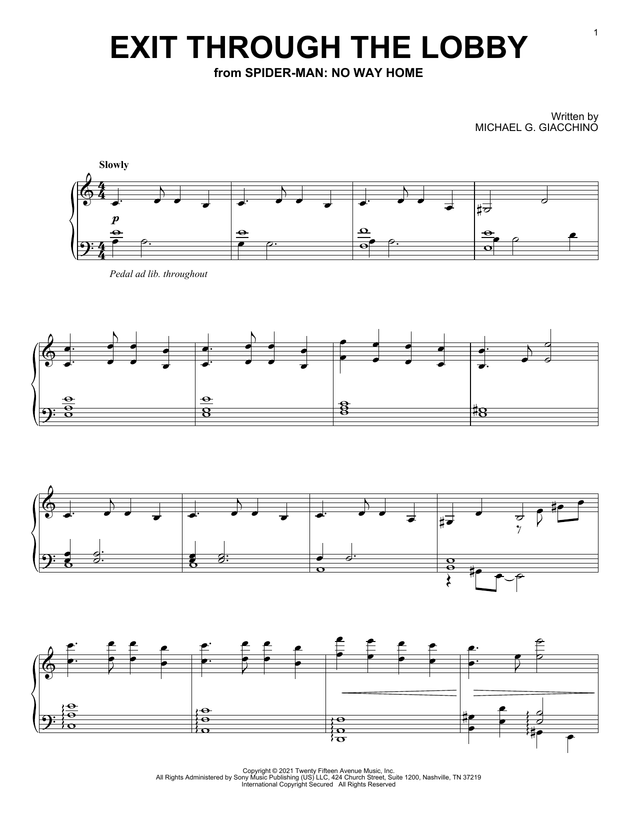Produktbild zu: Exit Through The Lobby (from Spider-Man: No Way Home)