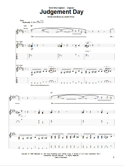 Product gallery: Page 1 of 1 Judgement Day, Eric Clapton