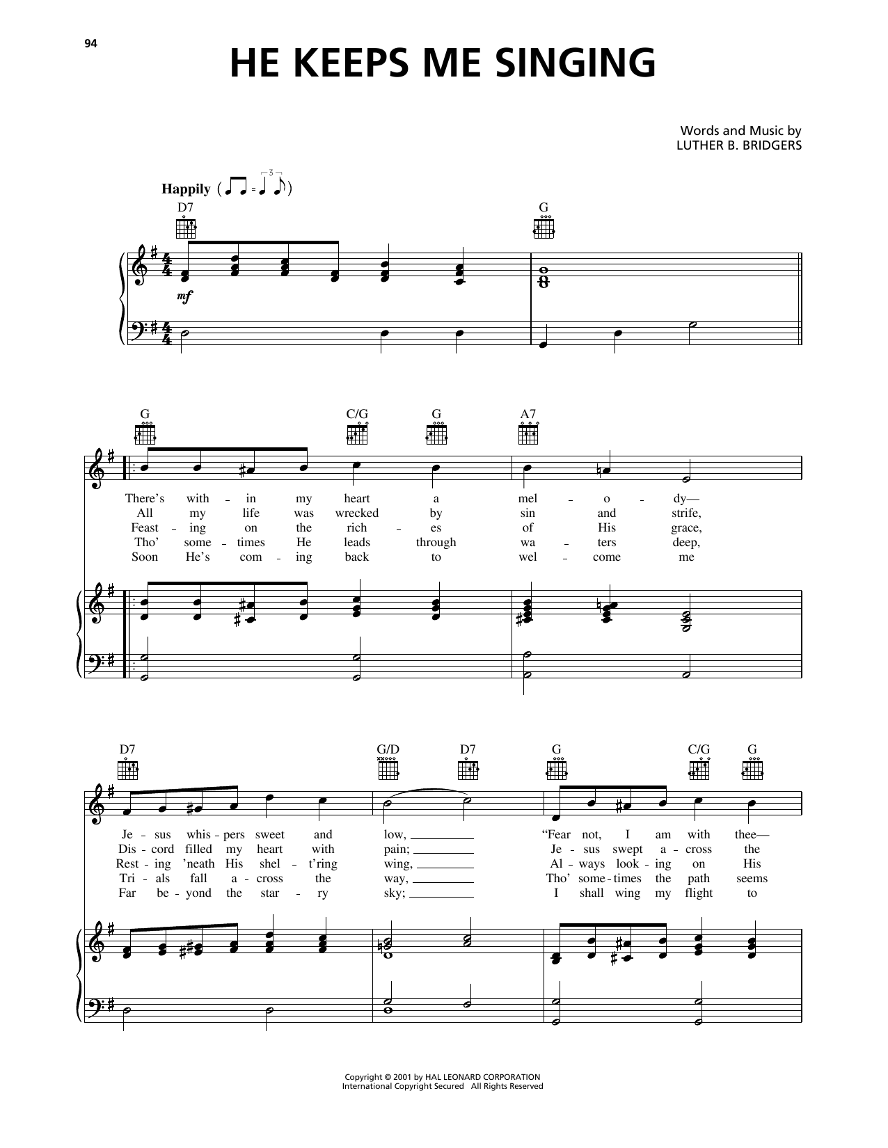 Produktbild zu: He Keeps Me Singing