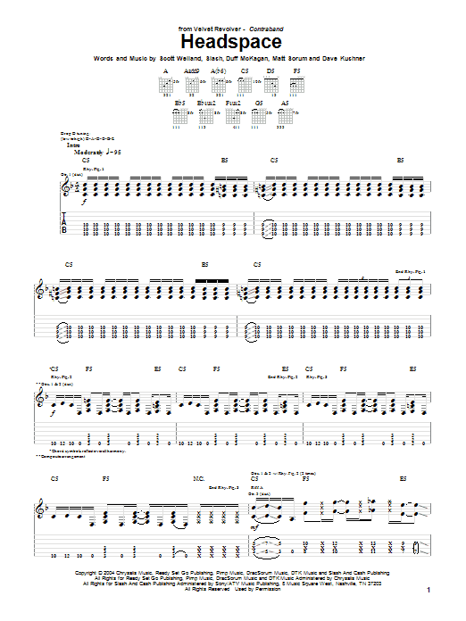 Produktgalerie: Seite 1 von 1 Headspace, Velvet Revolver, Gitarre