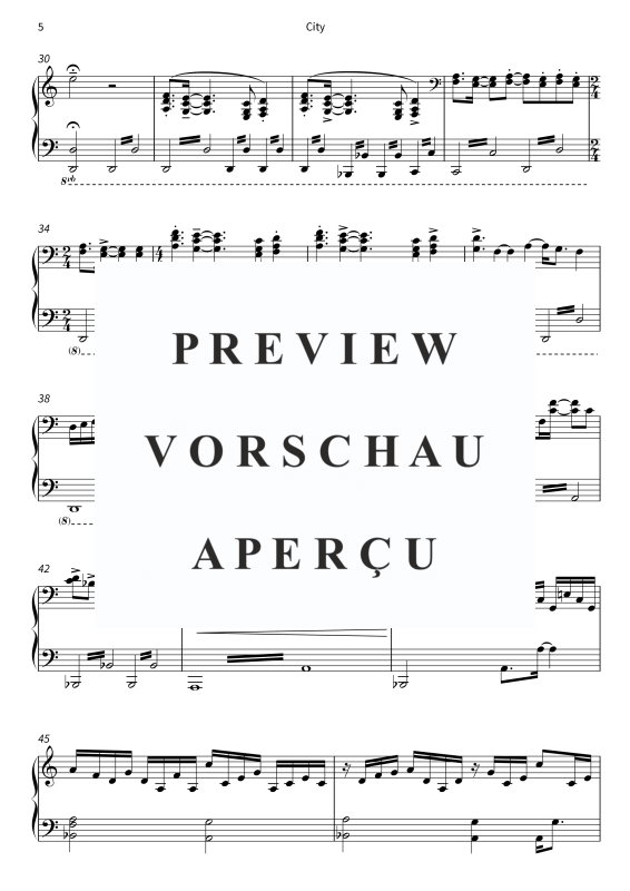 gallery: City - Rockige Melodien für Klavier, , Klavier Solo