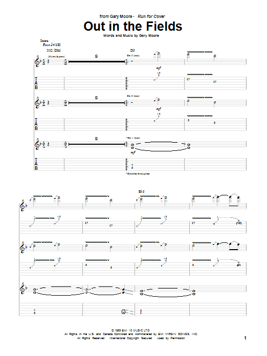 Product gallery: Page 1 of 1 Out In The Fields, Gary Moore