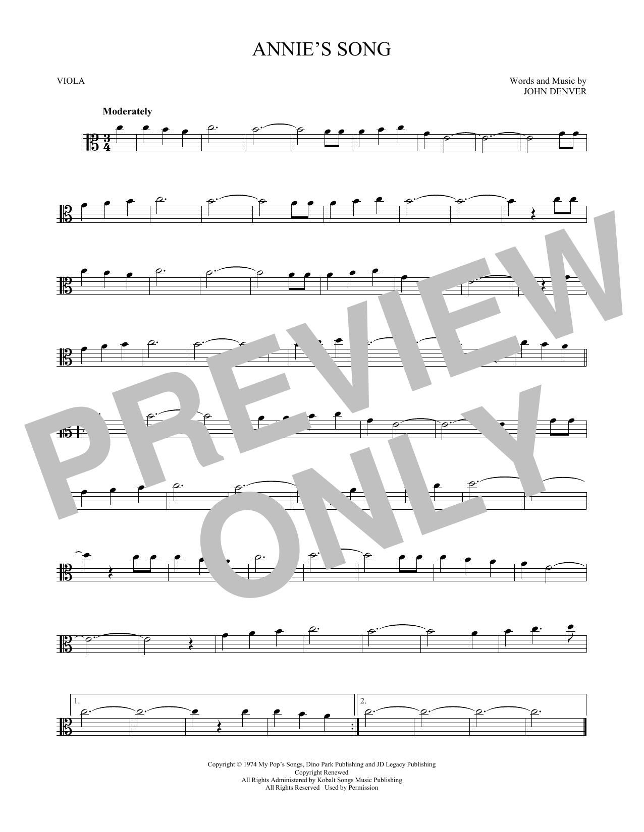 Product gallery: Page 1 of 1 Annie's Song, John Denver