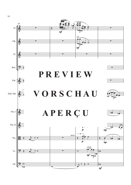 Product gallery: Page 17 of 21 Autumn Sun Canticle , , (trumpet solo + orchestra) with individual parts