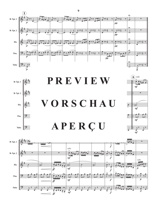 Produktgalerie: Seite 11 von 21 Three Folk Dances , , (Blechbläserquintett)