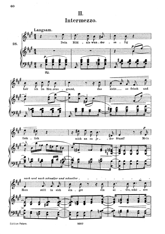 Product picture to: Intermezzo Op.39 No.2Robert Schumann