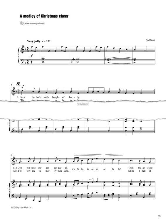 Produktgalerie: Seite 1 von 1 A Medley of Christmas Cheer, , Gesang, Klavier