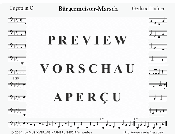 Product gallery: Page 9 of 11 Bürgermeister-Marsch, , (large wind orchestra)