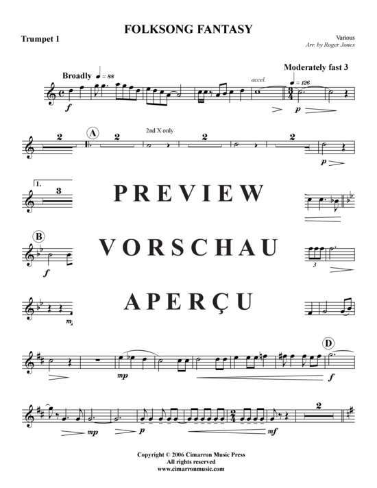 Produktgalerie: Seite 14 von 21 Folksong Fantasy , , (Blechbläserquintett)