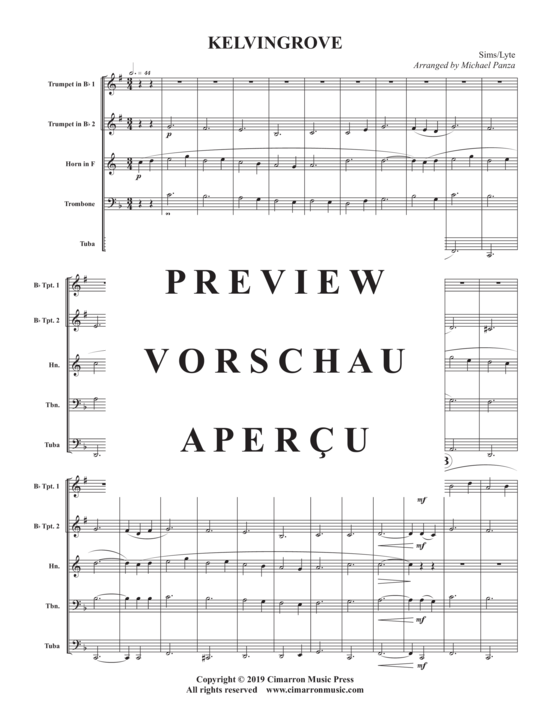 Produktgalerie: Seite 3 von 10 Kelvingrove , , (Blechbläser Quintett)