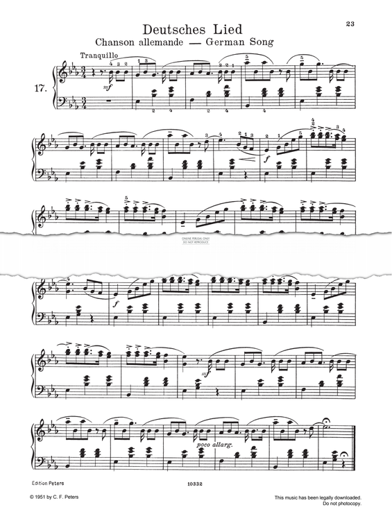 Produktgalerie: Seite 1 von 1 Deutsches Lied, Pyotr Ilyich Tchaikovsky, Klavier