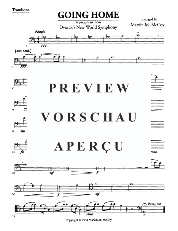 Produktgalerie: Seite 11 von 11 Going Home, , Alphorn in F und Blechbläser Quartett