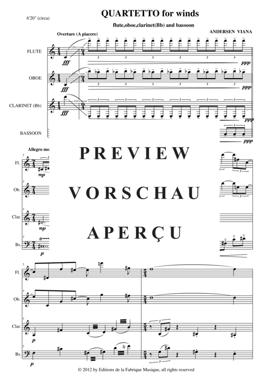 Product gallery: Page 3 of 21 Quartet , , (Woodwind Quartet)