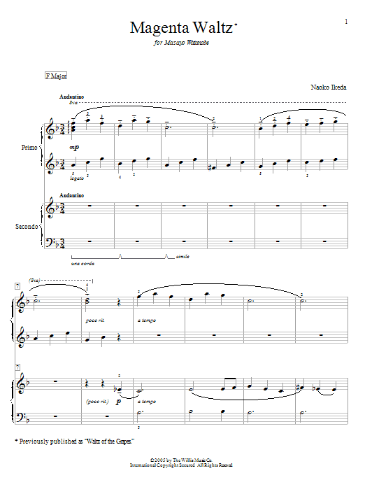 Produktbild zu: Magenta Waltz (Waltz Of The Grapes)