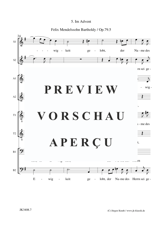 Product gallery: Page 16 of 17 Im Advent Op.79.5  , , (Mixed choir SS/AA/TT/BB)