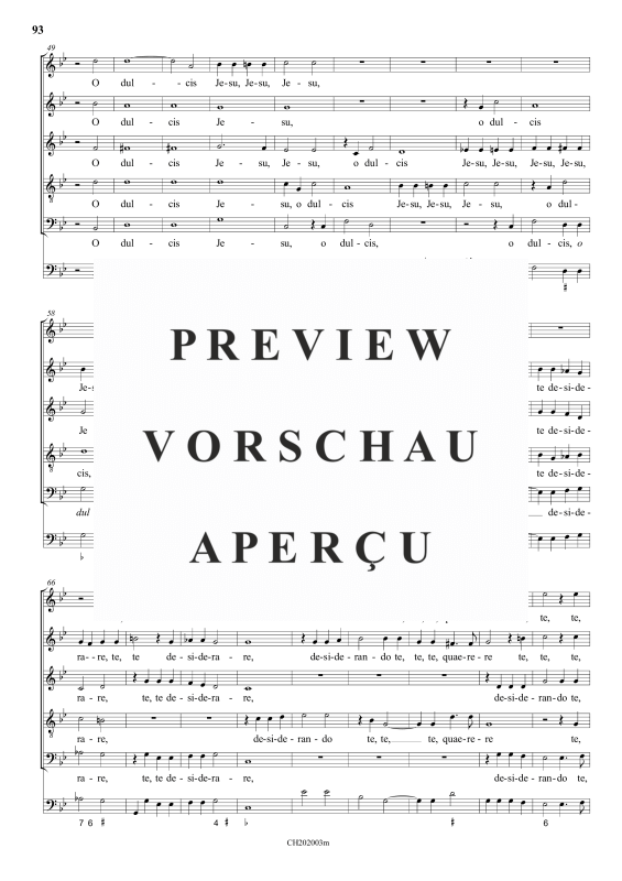gallery: O dulcissime Jesu, , (Gemischter Chor 6-stimmig)
