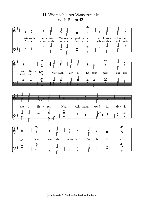 Product picture to: Wie nach einer Wasserquelle Psalme des Kantons Schaffhausen (1867)