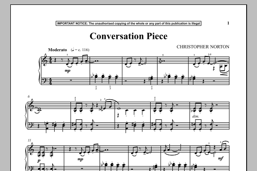 Product gallery: Page 1 of 1 Conversation Piece, Christopher Norton