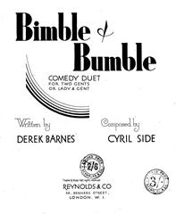 cover: Bimble & Bumble, Cyril Side, Gesang, Klavier