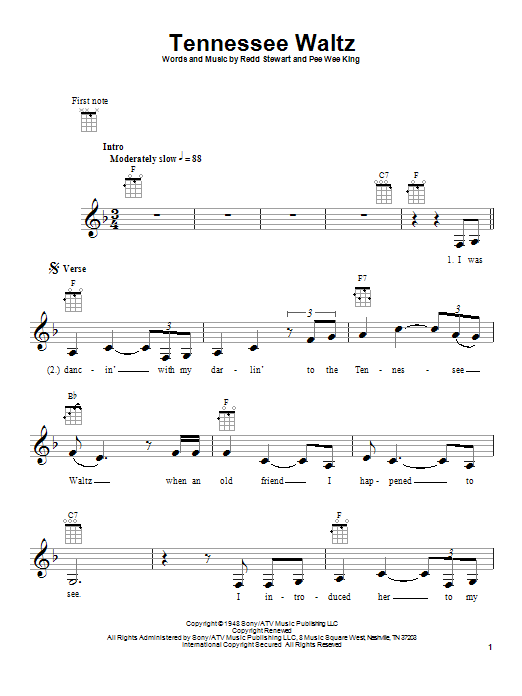Product gallery: Page 1 of 1 Tennessee Waltz, Patty Page