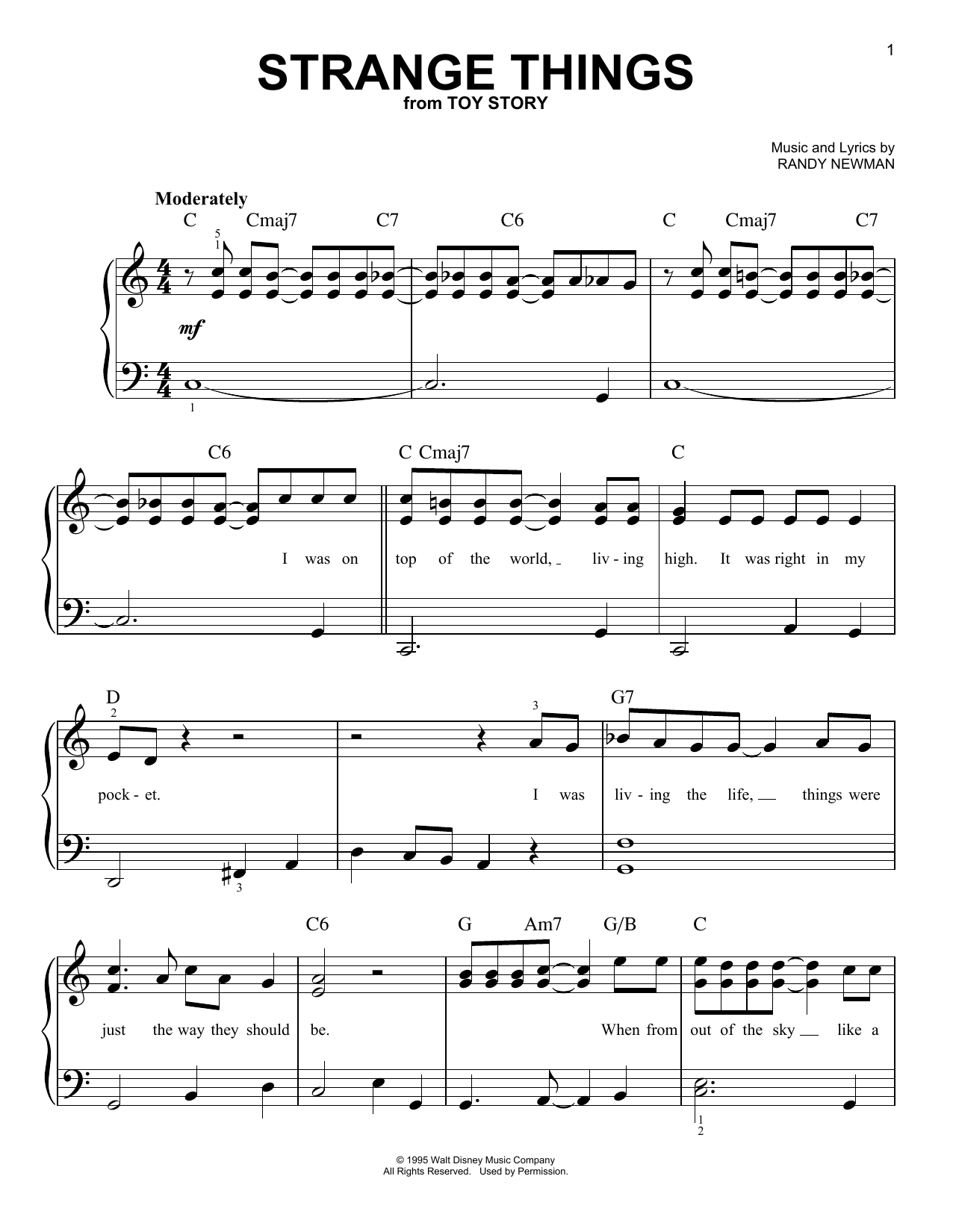 Produktbild zu: Strange Things (from Toy Story)