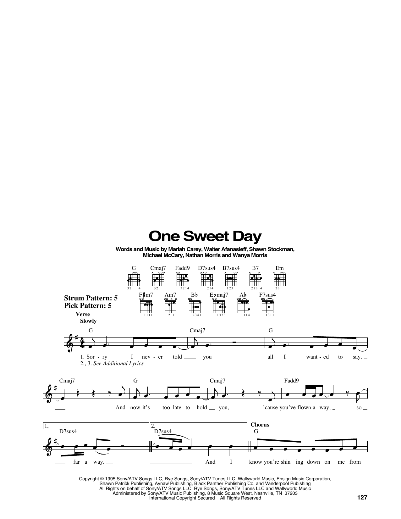 Produktbild zu:  One Sweet Day - Mariah Carey and Boyz II Men
