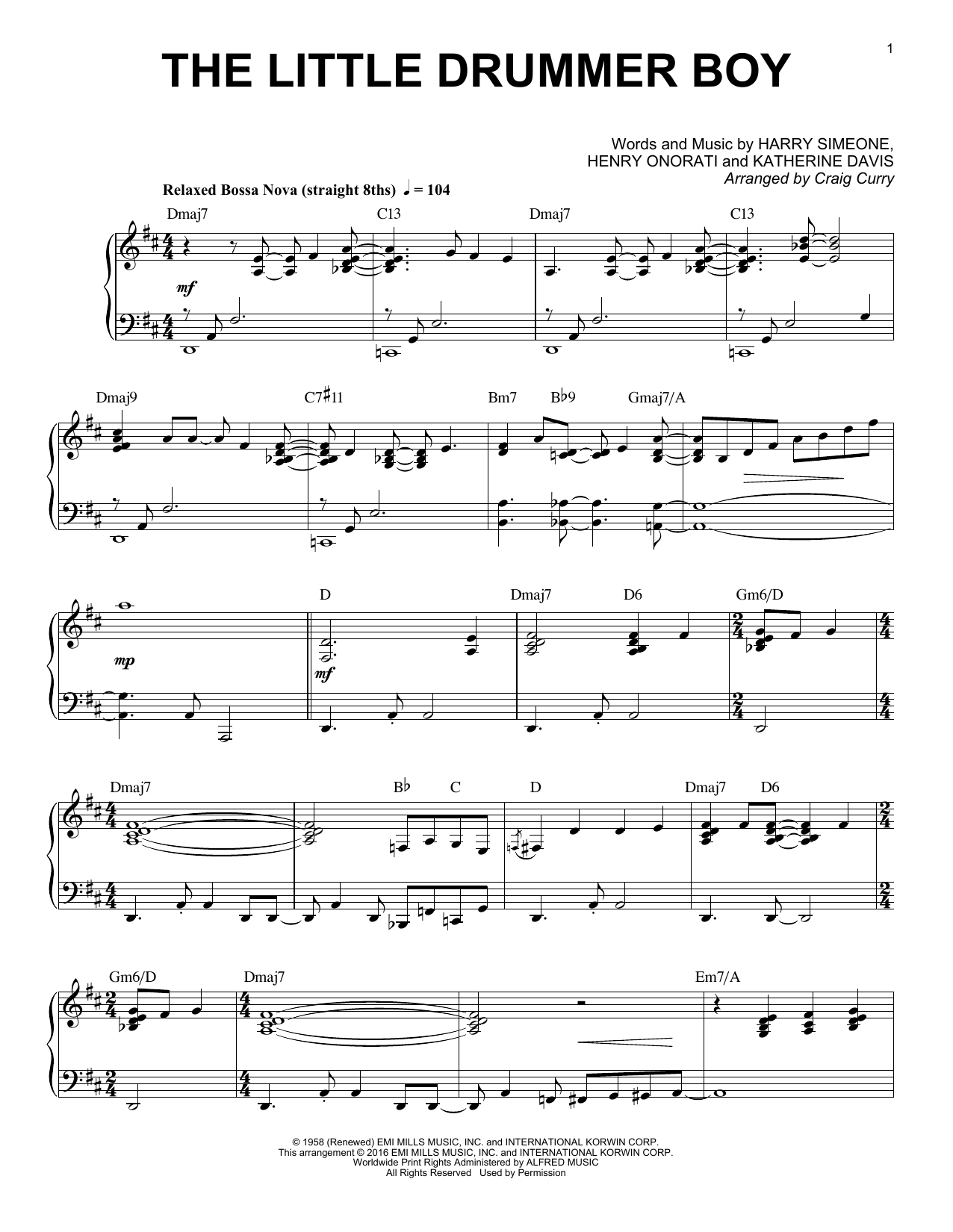 Product gallery: Page 1 of 1 The Little Drummer Boy, Craig Curry