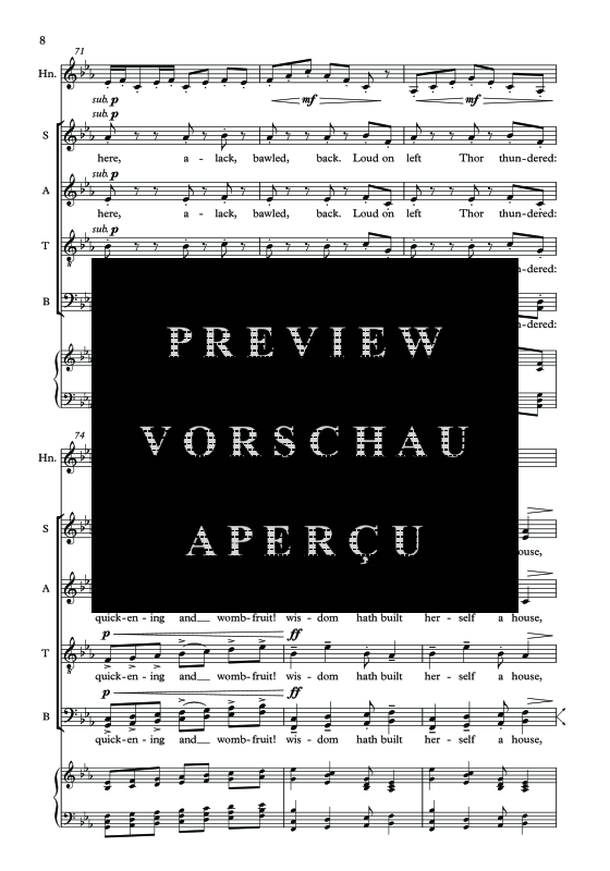 Produktgalerie: Seite 11 von 11 Oxen of the Sun, , Horn in F Solo und Gemischter Chor