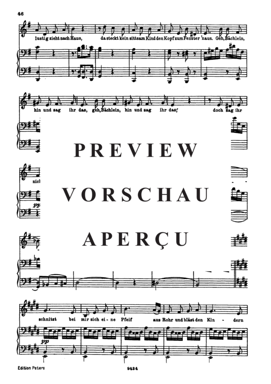 Product gallery: Page 4 of 5 Eifersucht und Stolz D.795-15 (Die Schöne Müllerin), , Low Voice and Piano
