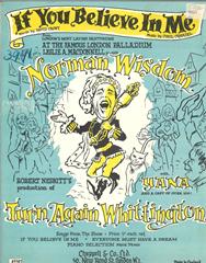 cover: If You Believe In Me, Norman Wisdom