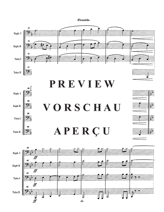 Product gallery: Page 7 of 14 Flourish , , (Tuba Quartett EETT)
