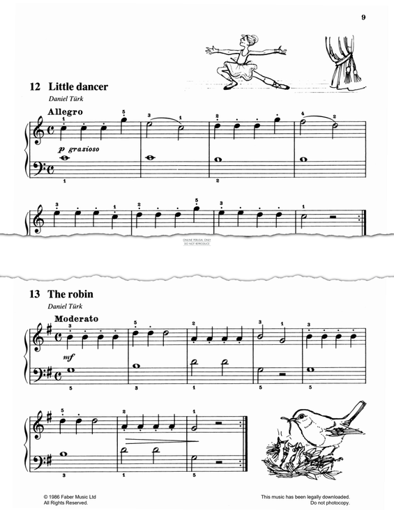 Produktgalerie: Seite 1 von 1 The Robin, Daniel Gottlob Turk, Klavier