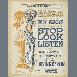 cover: I Love A Piano, Irving Berlin