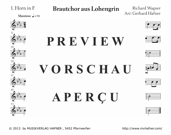 gallery: Brautchor aus Lohengrin, , (Blechbläser Ensemble)