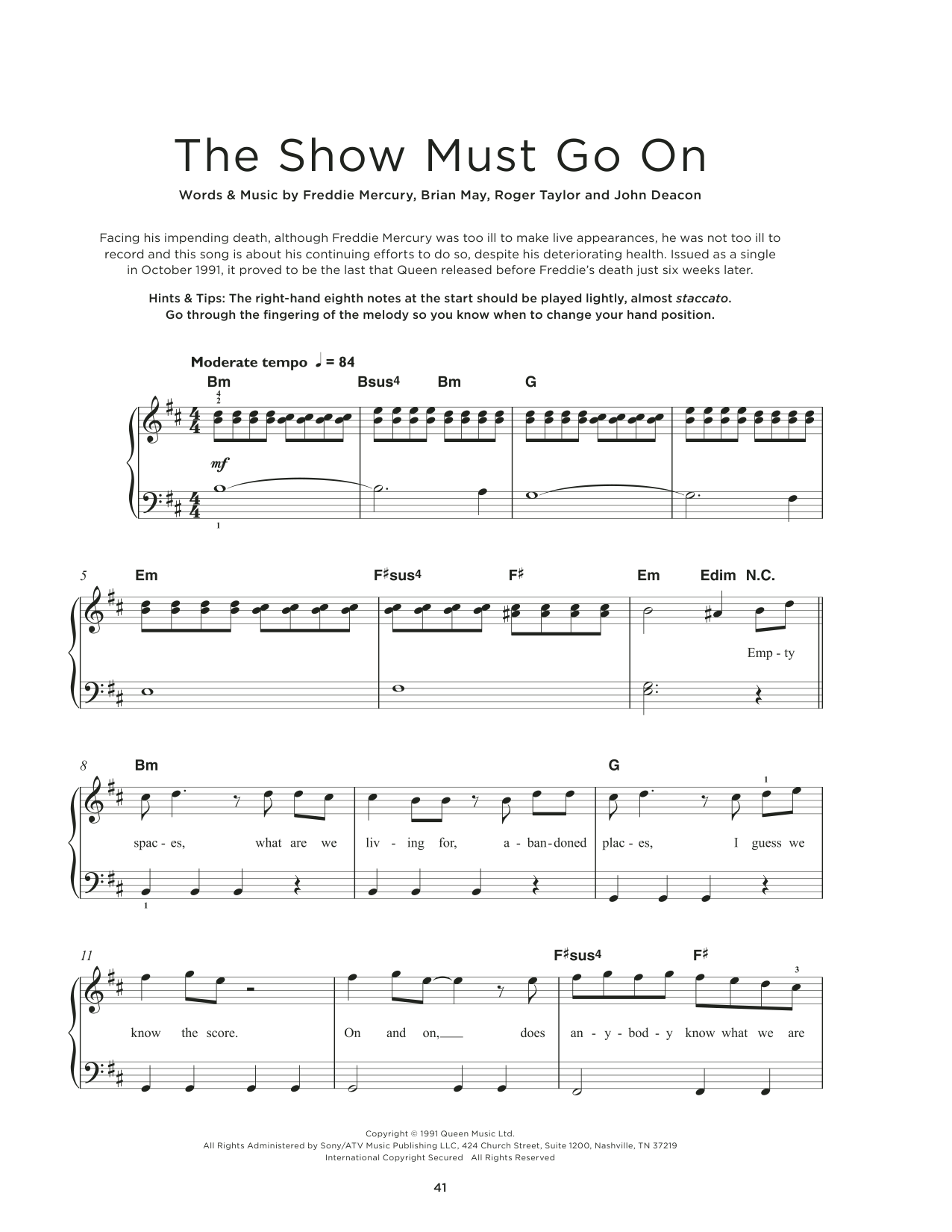 Product picture to: The Show Must Go On