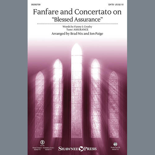 cover: Fanfare And Concertato On "Blessed Assurance" (arr. Brad Nix & Jon Paige), Fanny J. Crosby