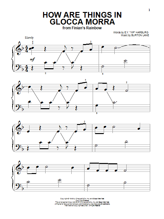 Produktgalerie: Seite 1 von 1 How Are Things In Glocca Morra, Tommy Dorsey, Klavier