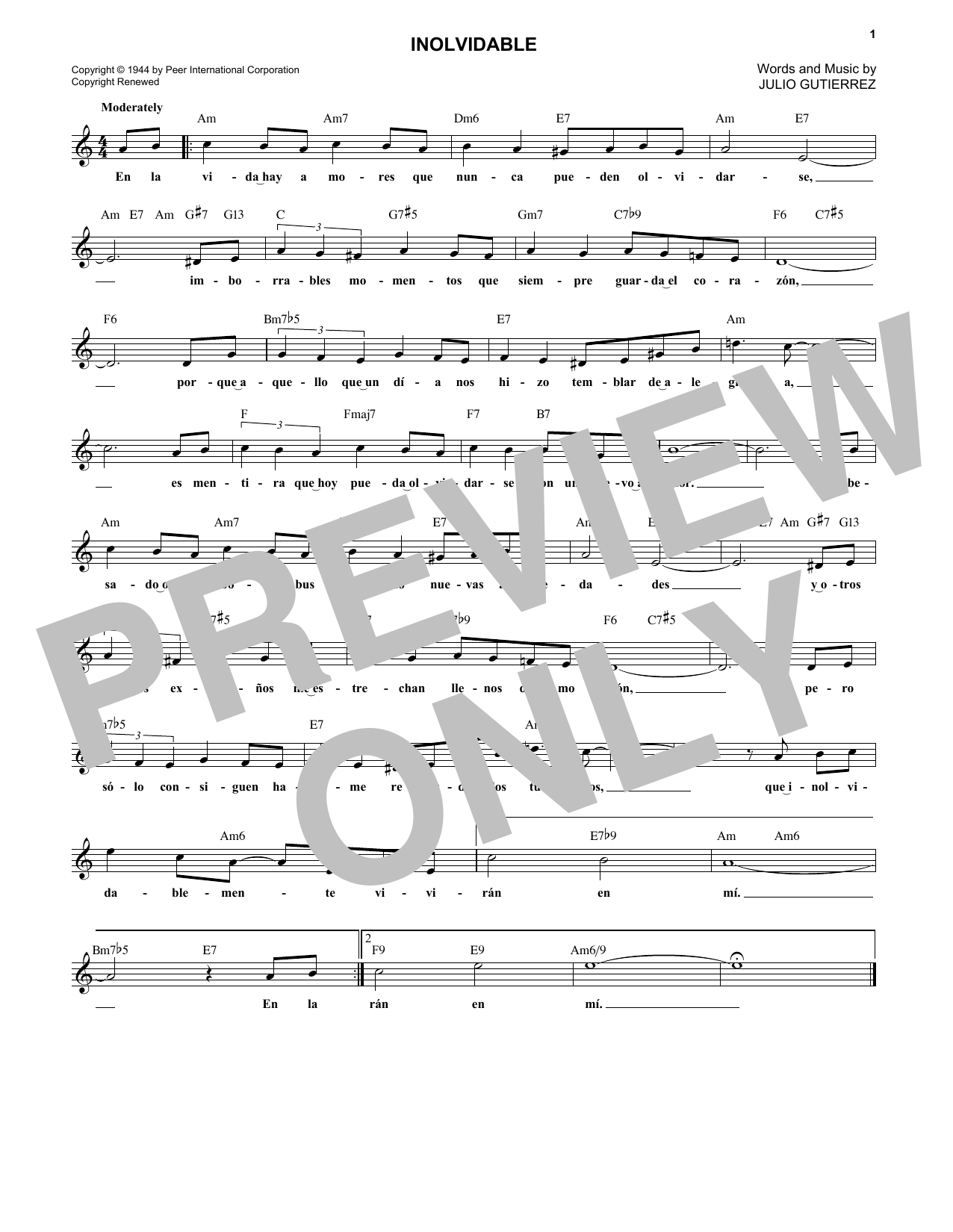 Produktgalerie: Seite 1 von 1 Inolvidable, Luis Miguel, Melodieinstrument