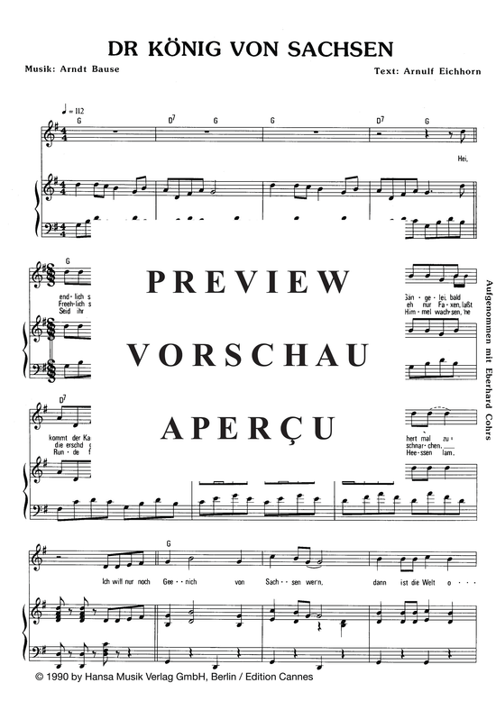 gallery: Dr König von Sachsen , Cohrs, 	Eberhard, (Klavier + Gesang)
