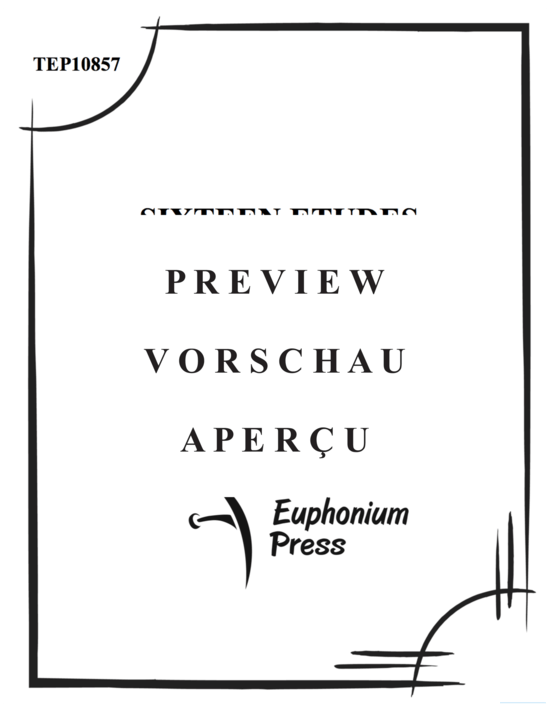 Product gallery: Page 2 of 21 16 Etüden , , (Euphonium Solo)