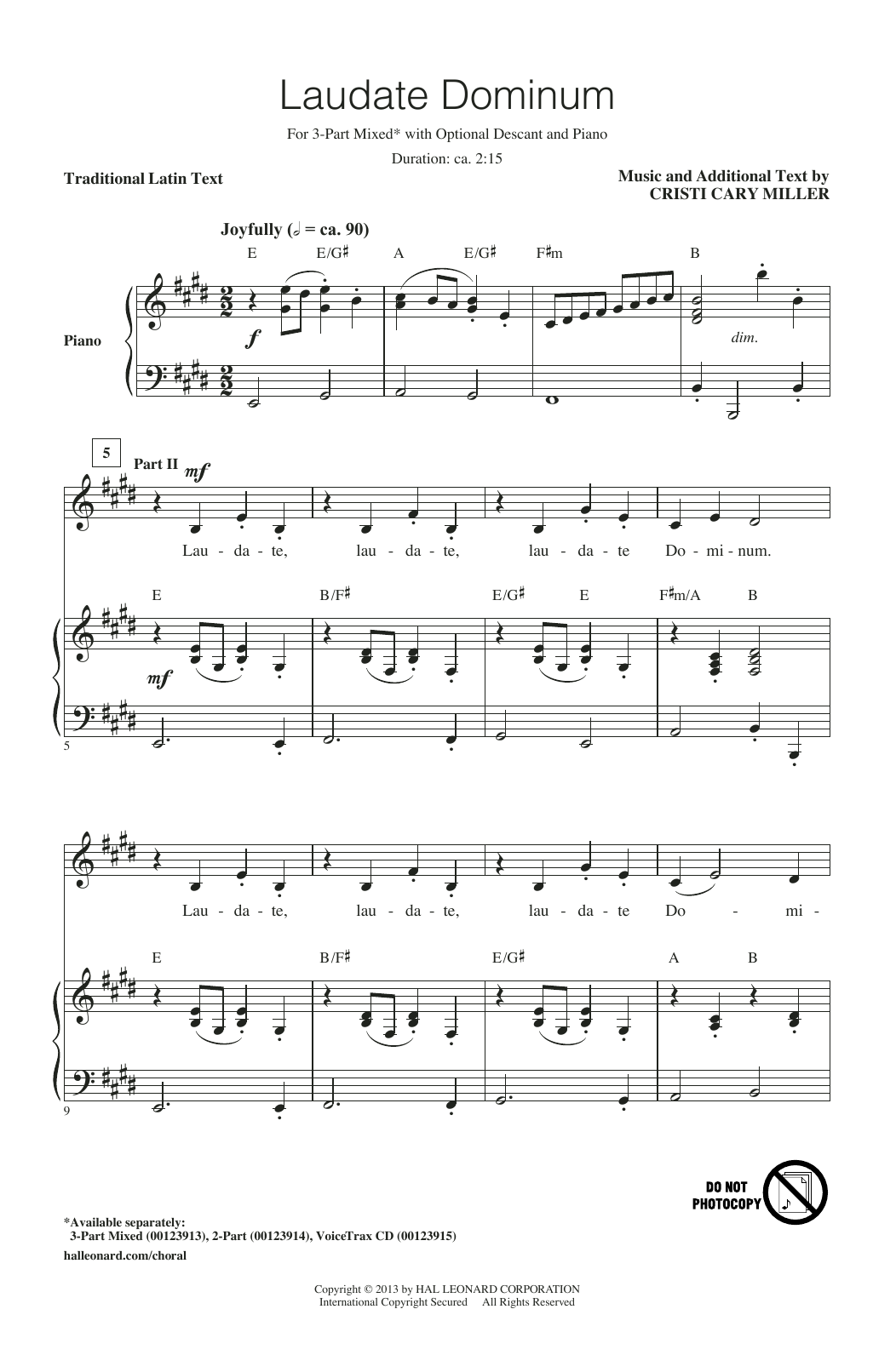 Produktgalerie: Seite 1 von 1 Laudate Dominum, Cristi Cary Miller, Chor