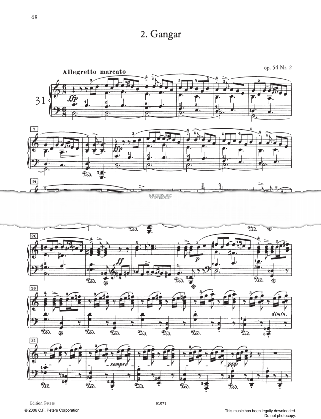 Produktbild zu: Gangar Op. 54
