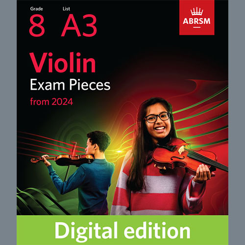 Product picture to: Allegro moderato (Grade 8, A3, from the ABRSM Violin Syllabus from 2024)