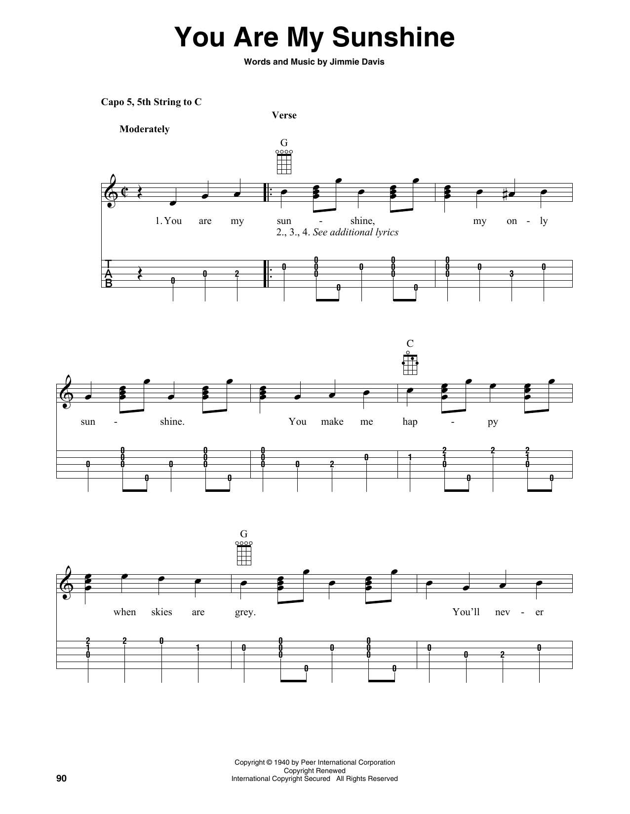Product gallery: Page 1 of 1 You Are My Sunshine, Jimmie Davis