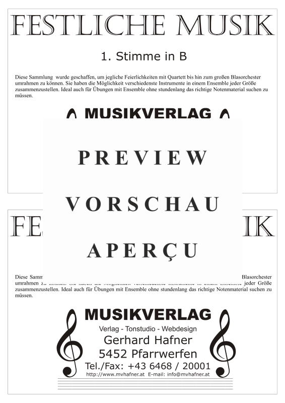 Product gallery: Page 4 of 11 Festliche Musik, , (large wind orchestra)