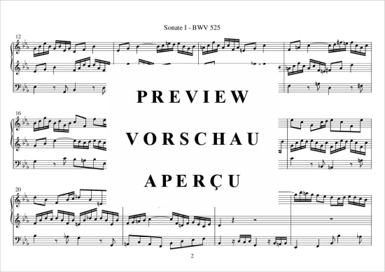 gallery: Sonata I BWV 525 , , (Orgel Solo)