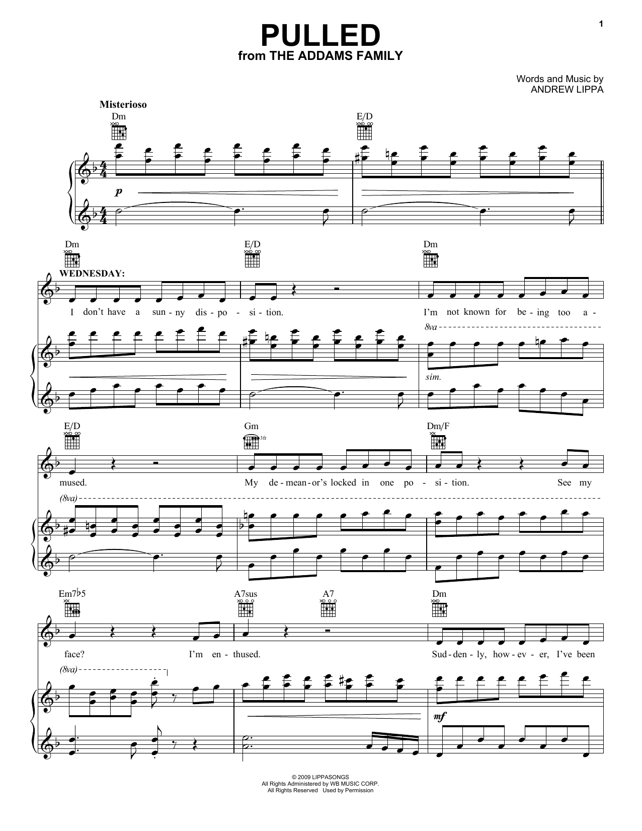 Produktbild zu: Pulled (from The Addams Family Musical)