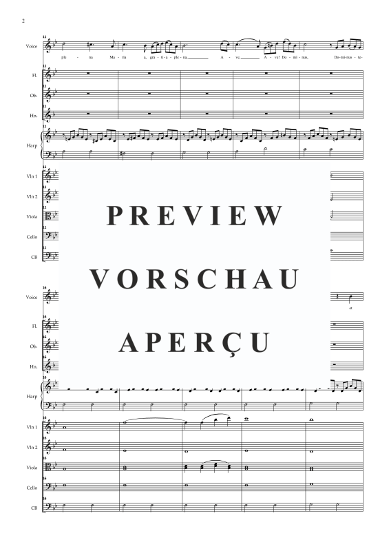 Product gallery: Page 5 of 11 Ave Maria, , Solo Voice and Orchestra